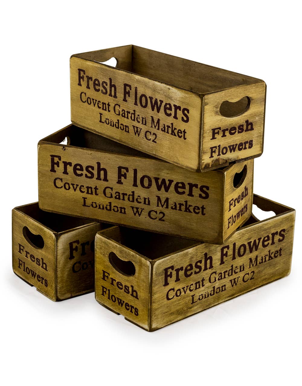 Antiqued "Covent Garden" Wooden Box