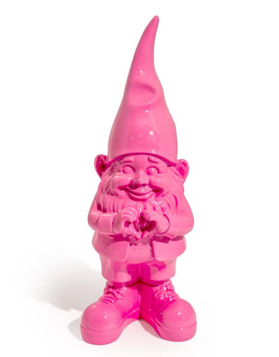 "Heart" Gnome Figure - Pink
