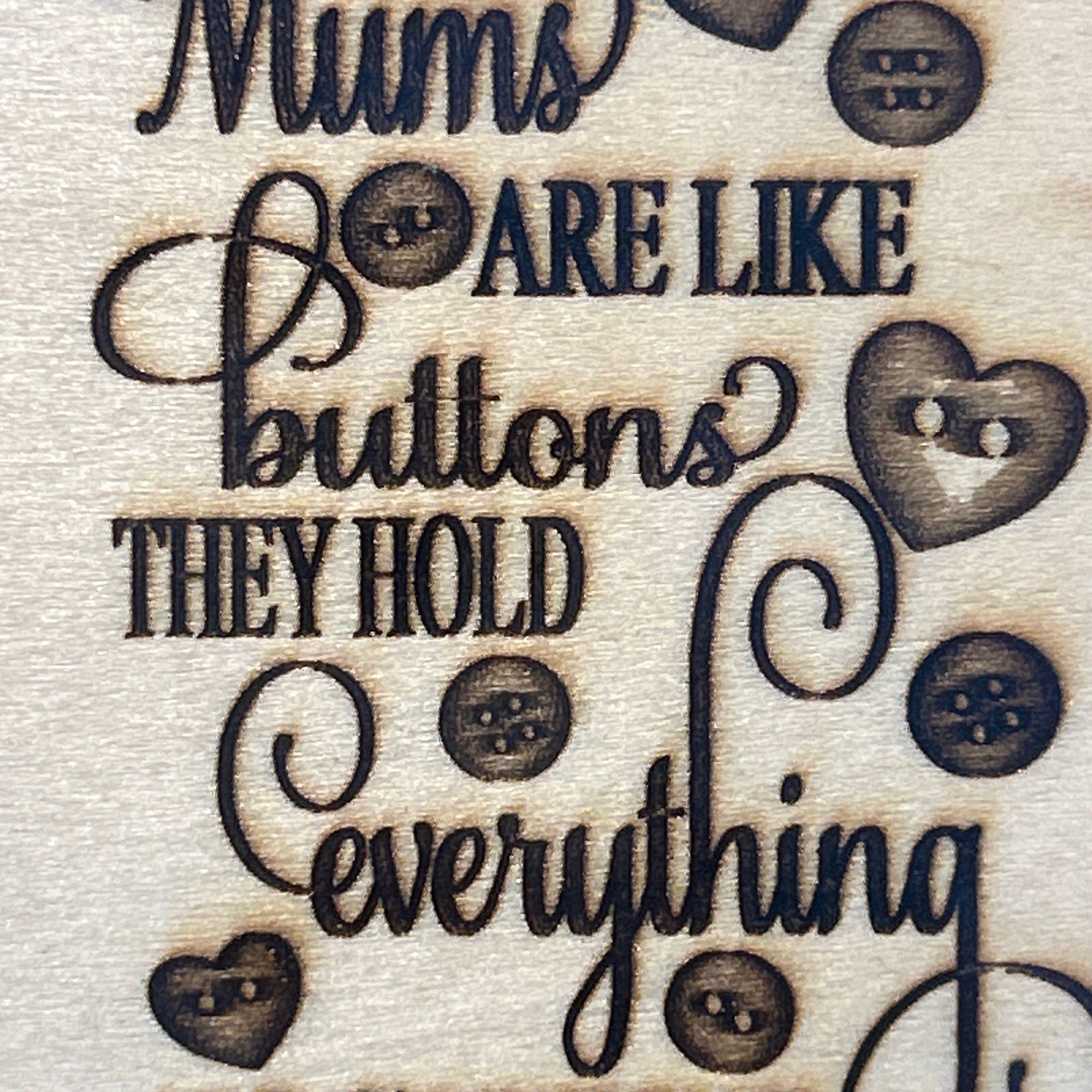Cards - Mums are like buttons