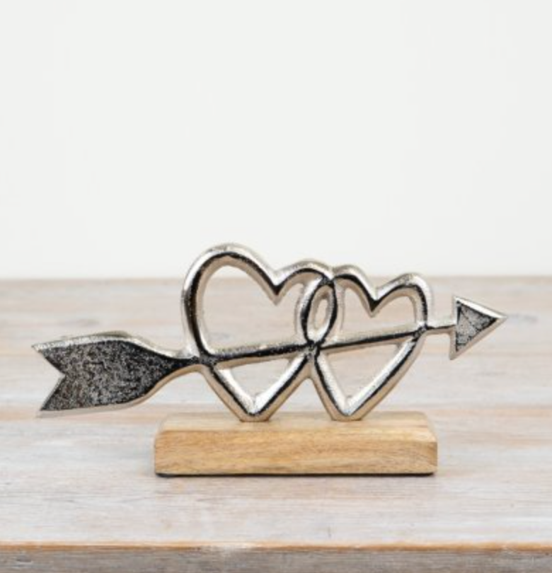Arrow through Heart on Block