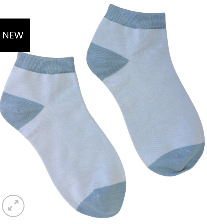 Trainer Socks - Baby Blue