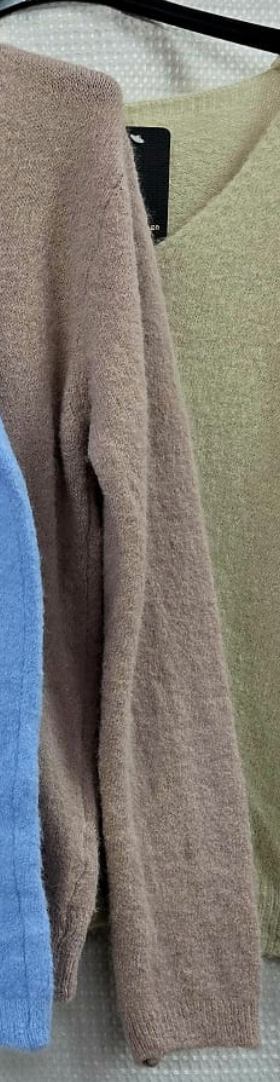 V Neck Alpaca Soft Touch Knit - Mocha