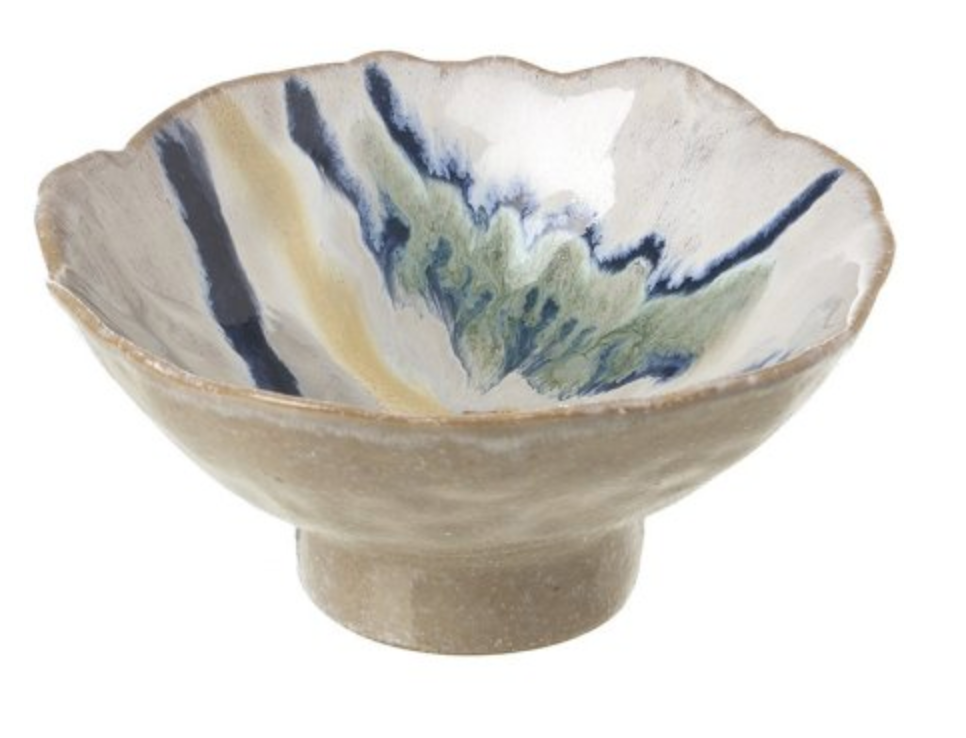Blue & White Marble Bowl