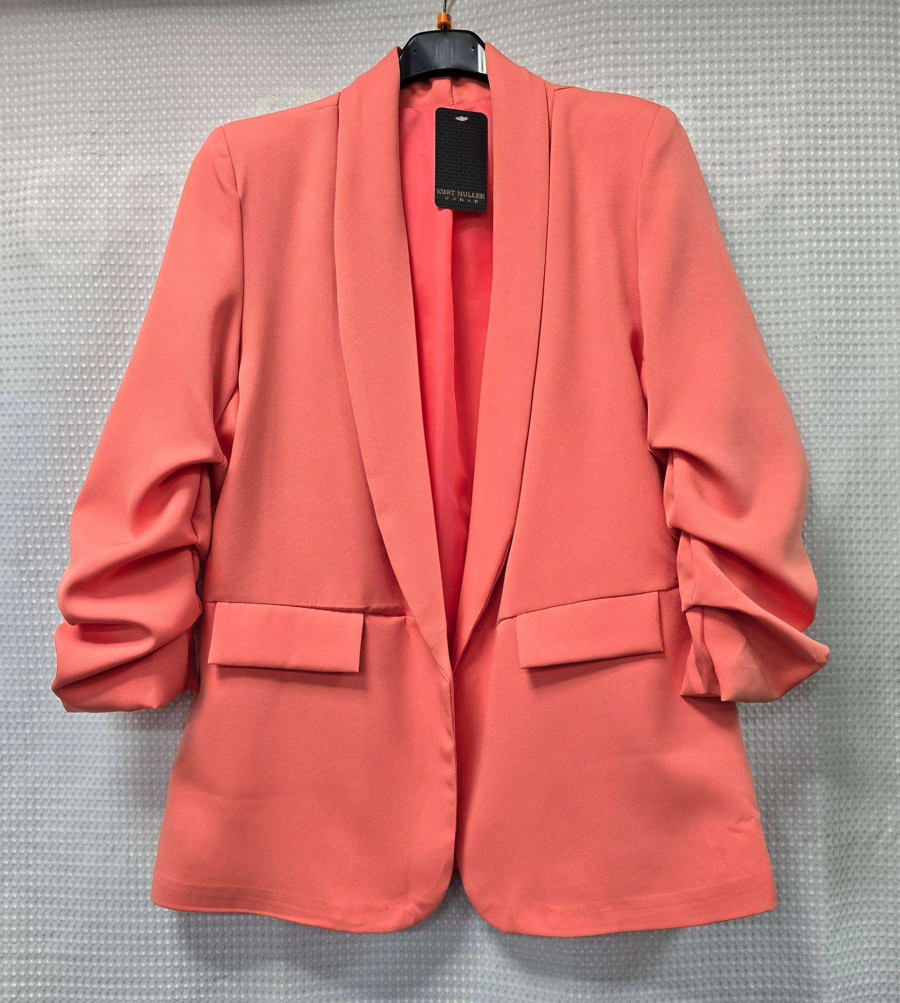 Oversized Rouched Sleeve Blazer