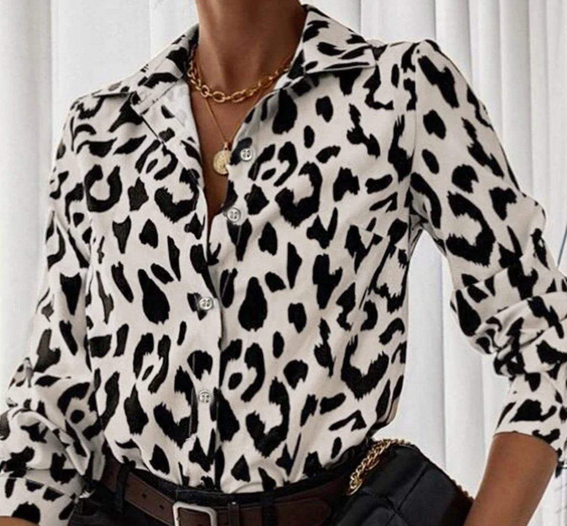 Leopard Print Blouse
