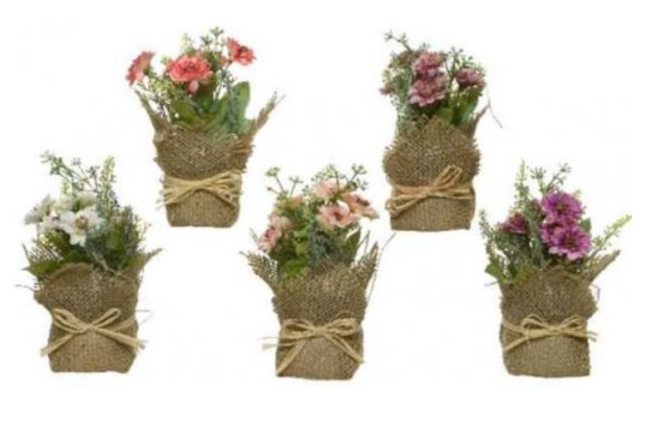 Hessian Flower Bunch
