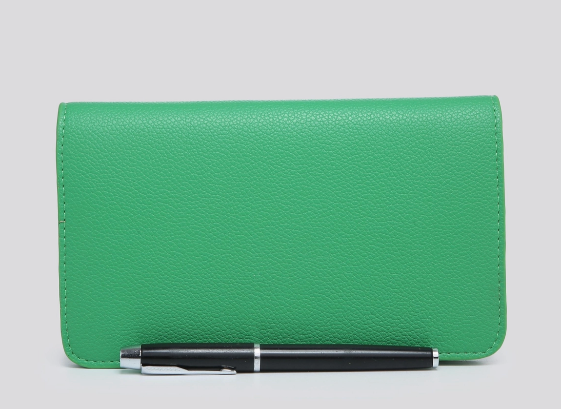 Premium Vegan Leather Purse - Green