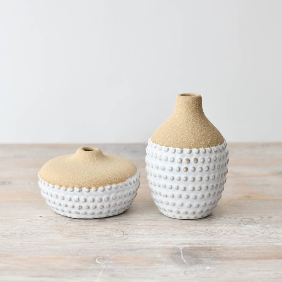 Bobble 2 Tone Flower Vase, 12cm