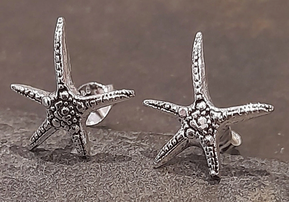 Textured Starfish Studs - SS699B