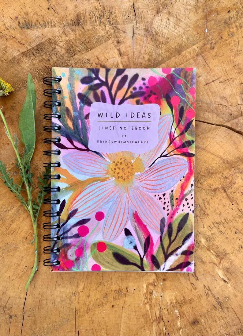 Wild Ideas Notebook - BIG BLUE FLOWER