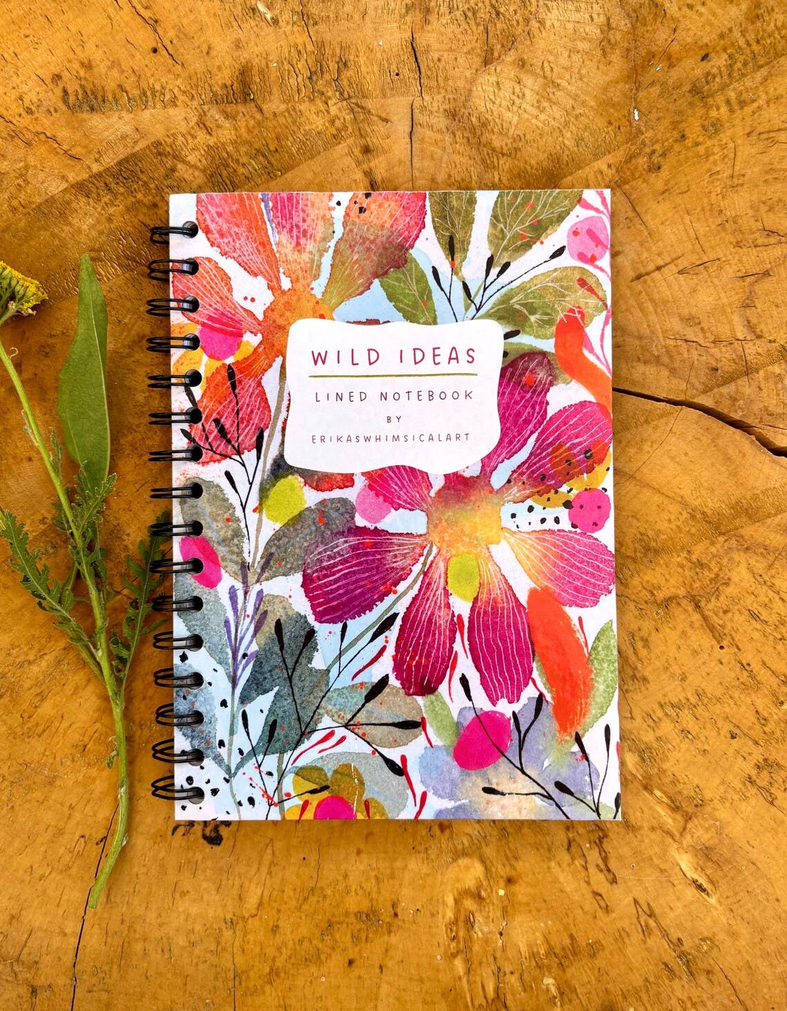 Wild Ideas Notebook - BIG PINK FLOWER