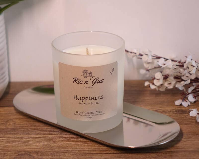 Peony & Blush Scented Candle soy coconut wax