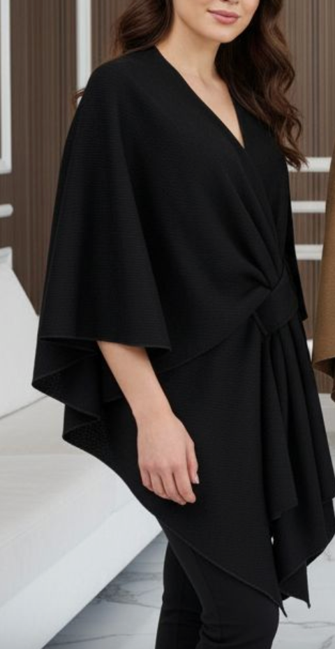 Knot Wrap Cape Poncho Style