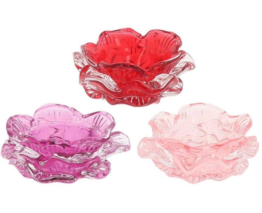 Crystal Rose Tea-light holder