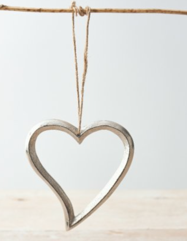 Hanging Silver Heart